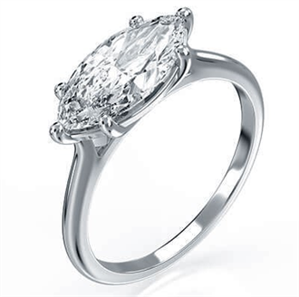 Image-12-Diamonds-USA solitaire ring features a 1.50 carat Marquise diamond